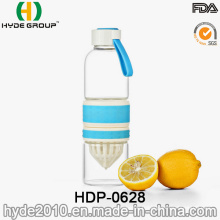Bouteille adaptée aux besoins du client d&#39;infusion de fruit en verre sans BPA 600ml (HDP-0628)
